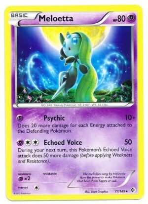 Boundaries Crossed 77/149 Meloetta (Non-Holo)