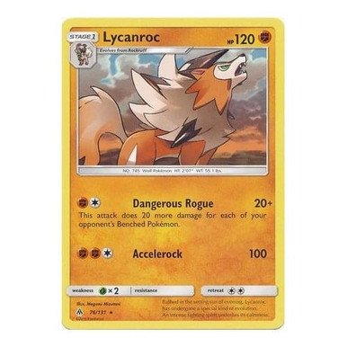 SM Forbidden Light 76/131 Lycanroc (Non-Holo)