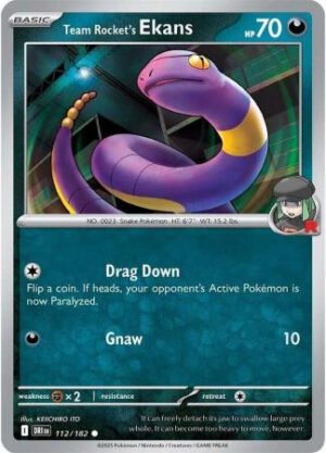 SV Destined Rivals 112/182 Team Rocket's Ekans