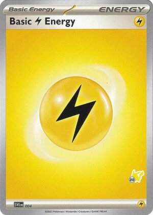 Scarlet & Violet SVE EN04 Basic Lightning Energy (Pikachu Symbol 20)