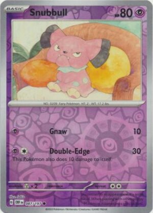 SV Obsidian Flames 087/197 Snubbull (Reverse Holo)