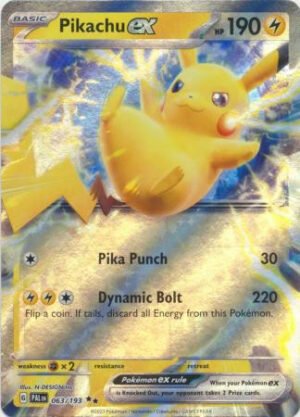 SV Paldea Evolved 063/193 Pikachu ex (Half Art)