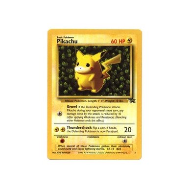Pokemon Black Star Promo 01 Pikachu