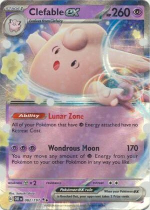 SV Obsidian Flames 082/197 Clefable ex (Half Art)