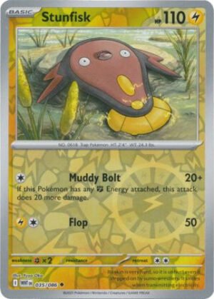 SV White Flare 035/086 Stunfisk (Reverse Holo)