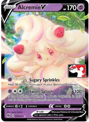 Champions Path 22/73 Alcremie V (Prize Pack League Promo)