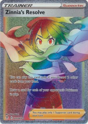 Evolving Skies 225/203 Zinnia's Resolve (Rainbow Rare)