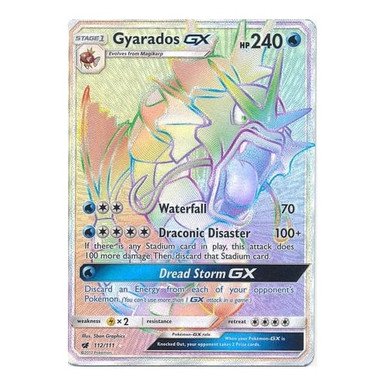 SM Crimson Invasion 112/111 Gyarados GX (Rainbow Rare)