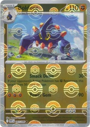 SV White Flare 047/086 Boldore (POKE BALL Reverse Holo)