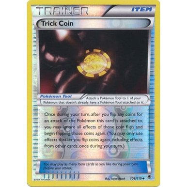 XY Phantom Forces 108/119 Trick Coin (Reverse Holo)