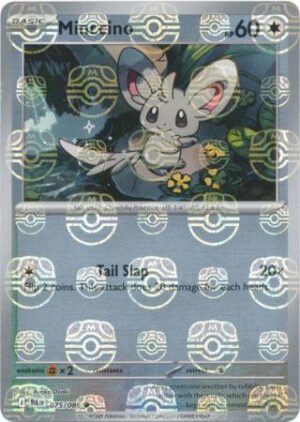 SV Black Bolt 075/086 Minccino (MASTER BALL Reverse Holo)