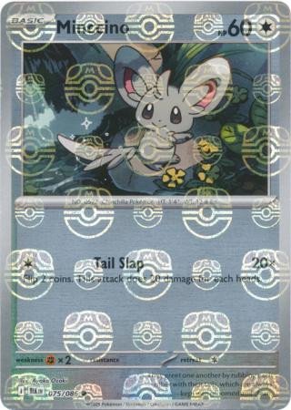 SV Black Bolt 075/086 Minccino (MASTER BALL Reverse Holo)